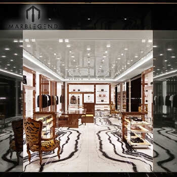 Black Vein Tile Chinese Natural Panda White Marble 